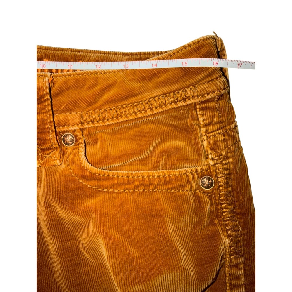 Rock Revival Jen Skinny Corduroy Pants Brown Fleur De Lis RJ8156S39 Size 29 - Picture 8 of 10